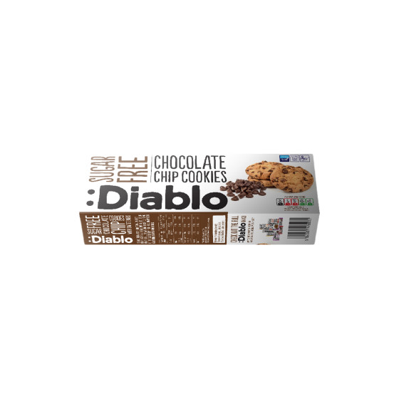 :Diablo Diablo Sugar Free Chocolate Chip Cookies 130g