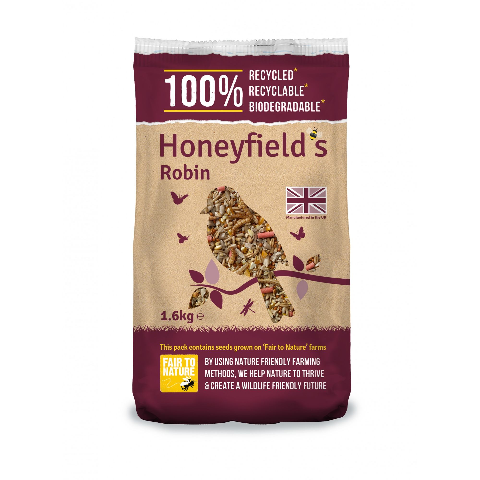 Honeyfield's Honeyfields Robin Bird Food - 1.6kg