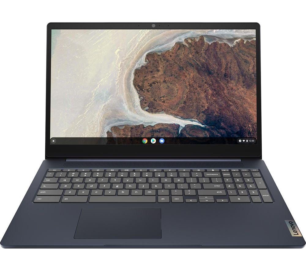 Lenovo Ideapad Slim 3 15.6" Chromebook - Intel Celeron, 64 Gb Emmc, Blue, Blue