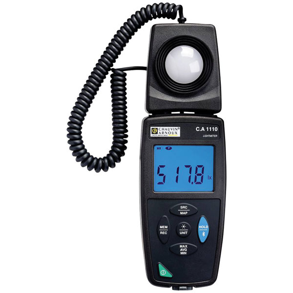CHAUVIN ARNOUX CA 1110 Light Meter, 0.01 fc, 0.1 lx to 200000lx, ±3 %