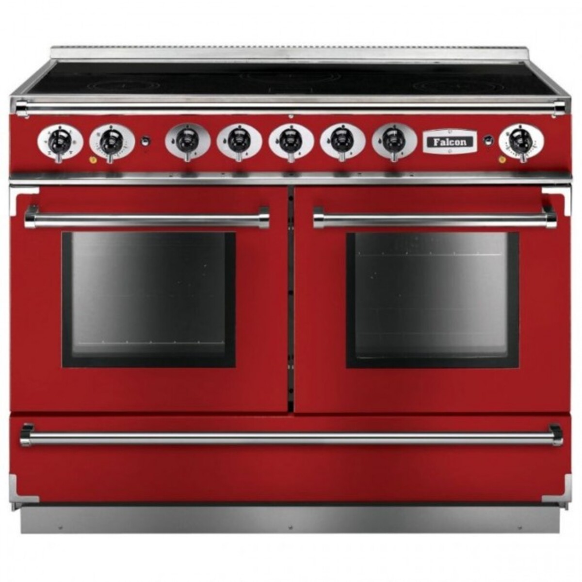 Falcon 1092 Continental Induction Hob Range Cooker, Cherry Red