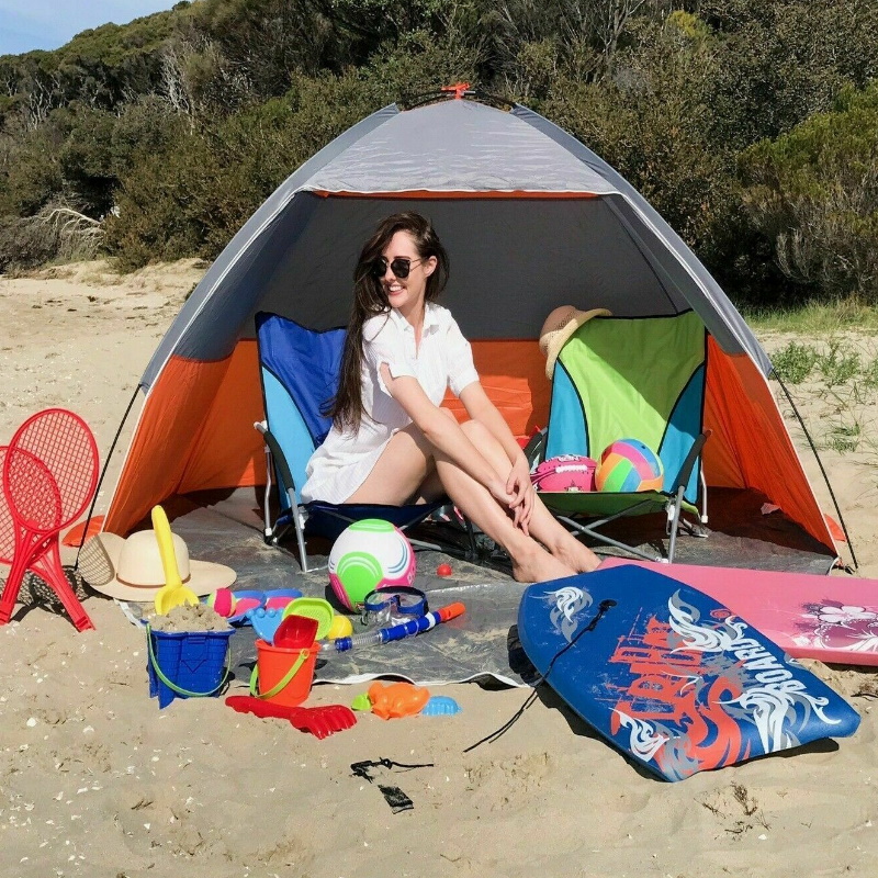 Nalu Uv Protected Beach Shelter With Zip Door