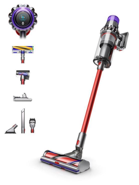 Dyson Outsize Absolute Cordless Vacuum Cleaner with up to 120 Minutes Run Time - Red / Silver