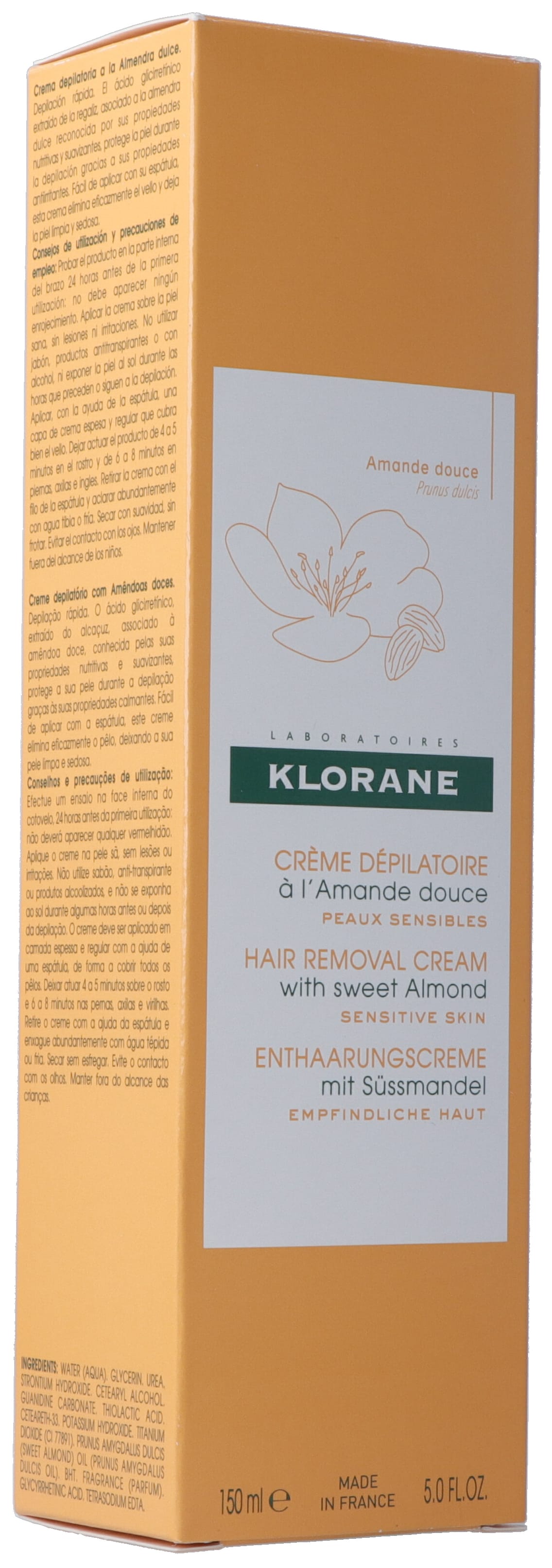 Klorane Sweet Almond Shaving Cream 150ml