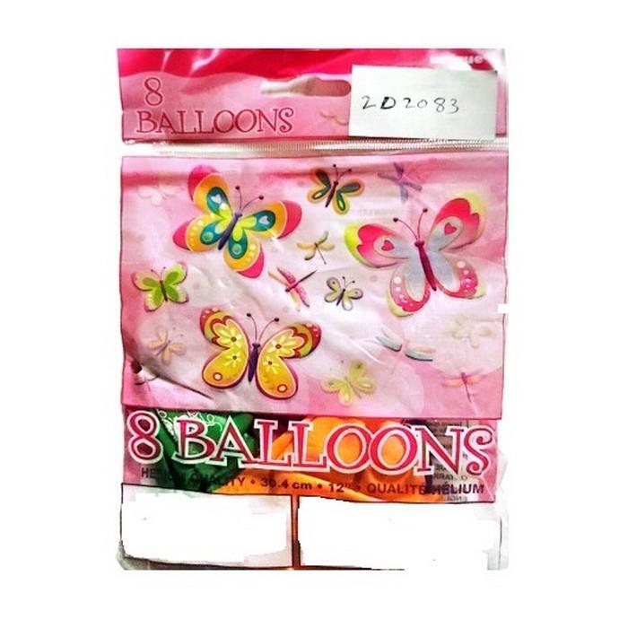 Latex Printed Balloons (Pack of 8)