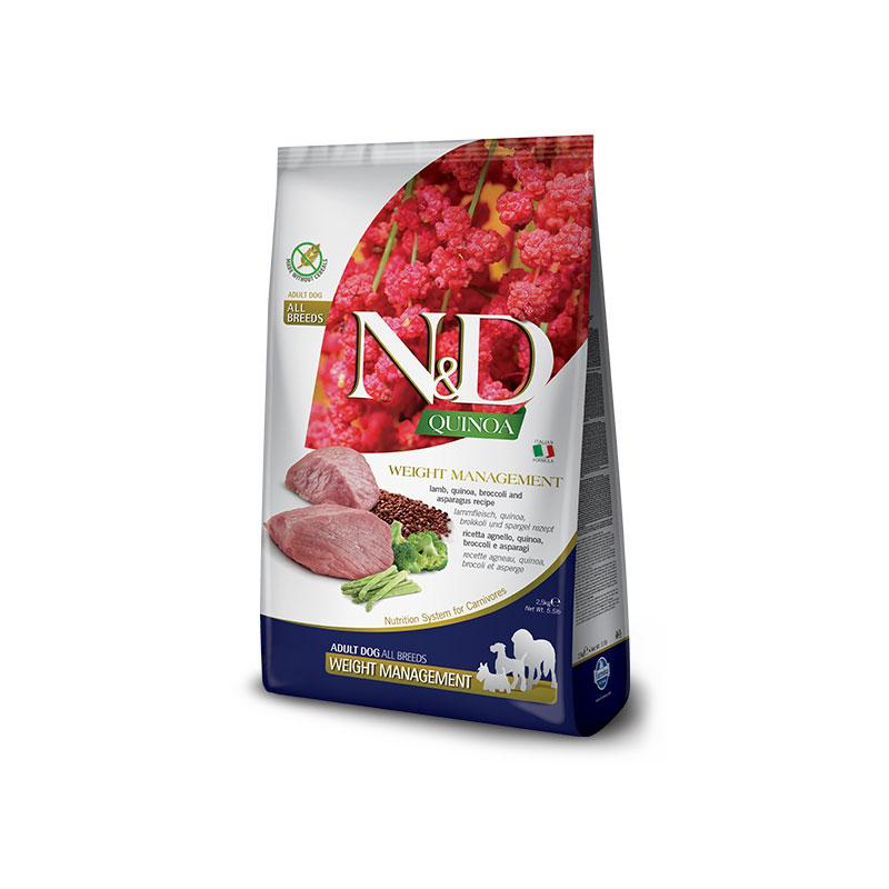 7Kg Pienso Para Perros Con Cordero Nd Dog Quinoa Weight Management 7kg