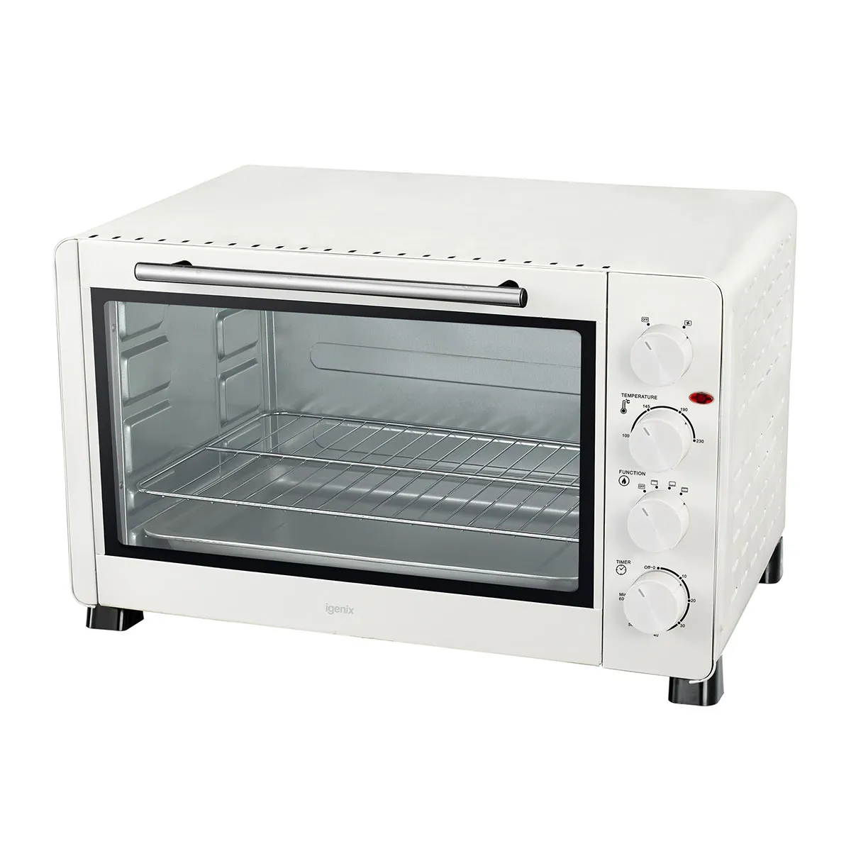 IGENIX IG7161 Electric Mini Oven - White, White