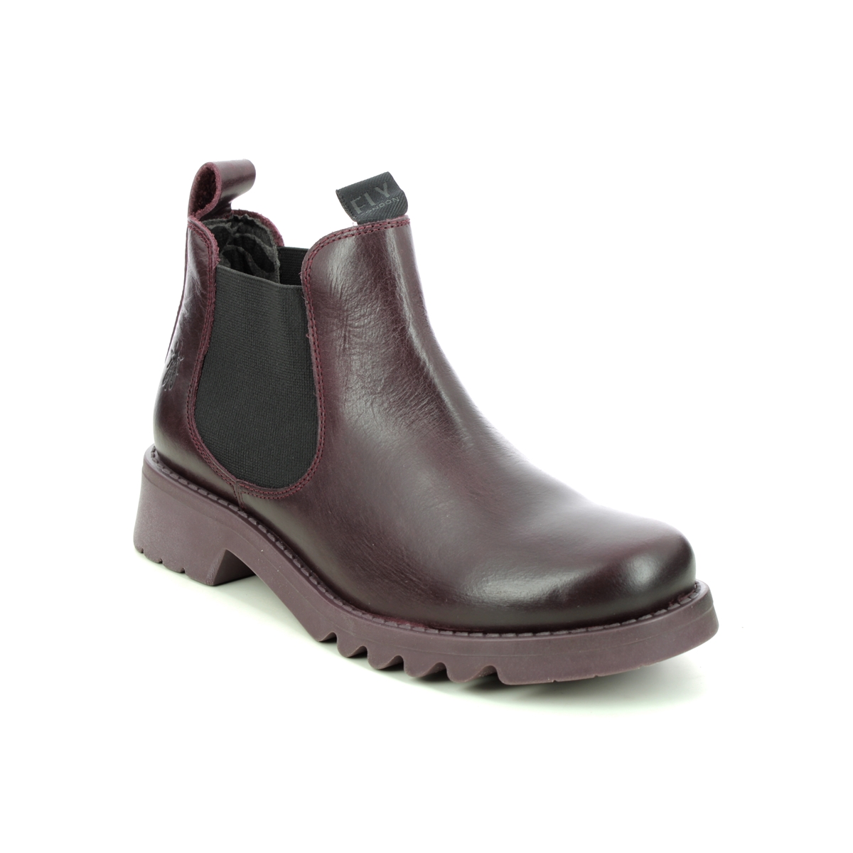 Fly London P144894 Rika   Ronin Purple Leather Womens Chelsea Boots
