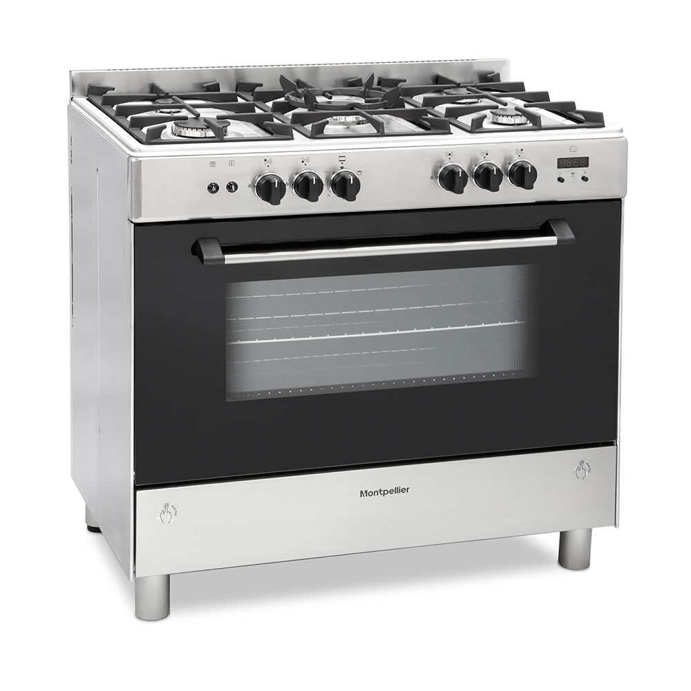 Montpellier MR91G0X Gas Range Cooker - Stainless Steel