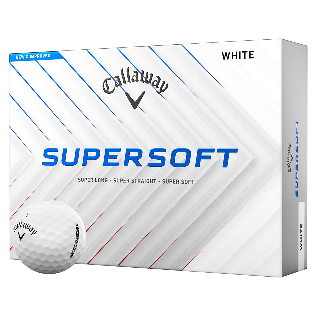  Super Soft 12 Pack Golf Balls - White