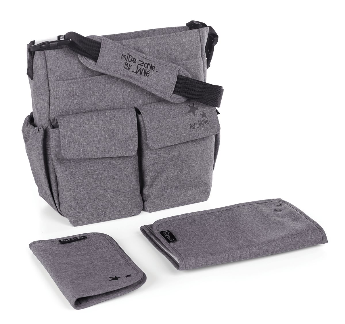 Jané Mama Organiser Changing + Diaper Bag - Jet Black