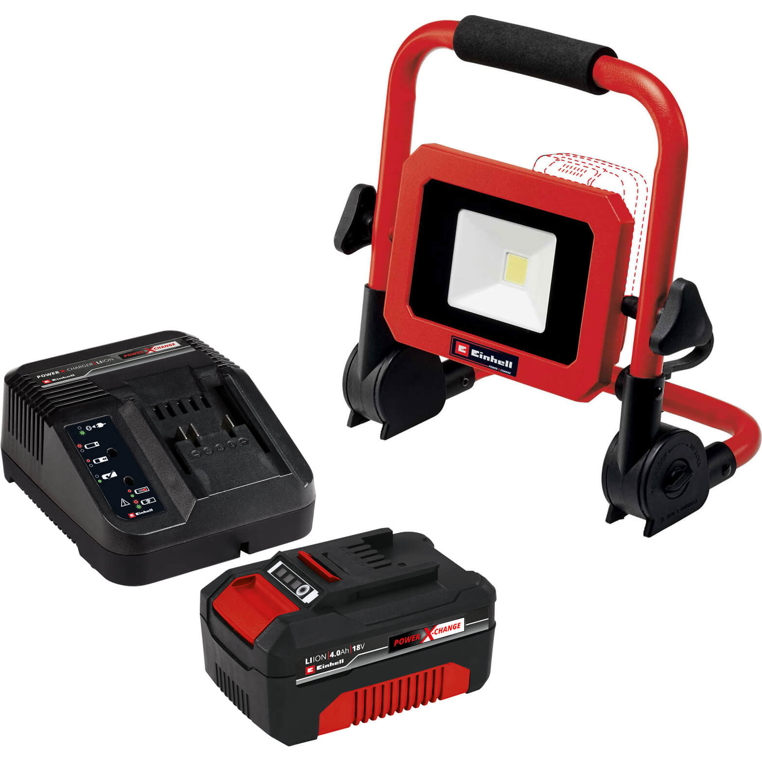 Einhell TC-CL 18/1800 Li 18v Cordless Work Light 1 x 4ah Li-ion Charger No Case