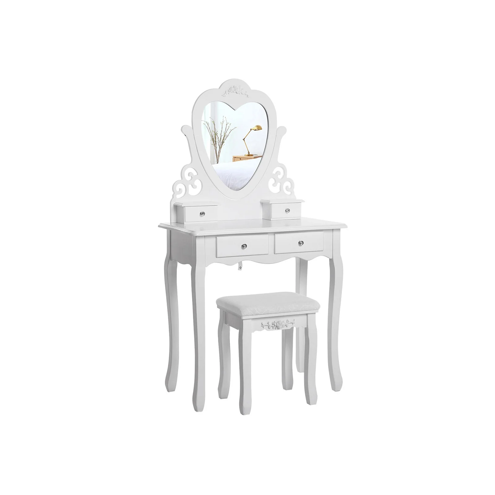 SONGMICS 4 Drawers Dressing Table