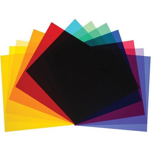 Broncolor Colour Filters for P65 P45 PAR and Background Reflector set of 12 pieces
