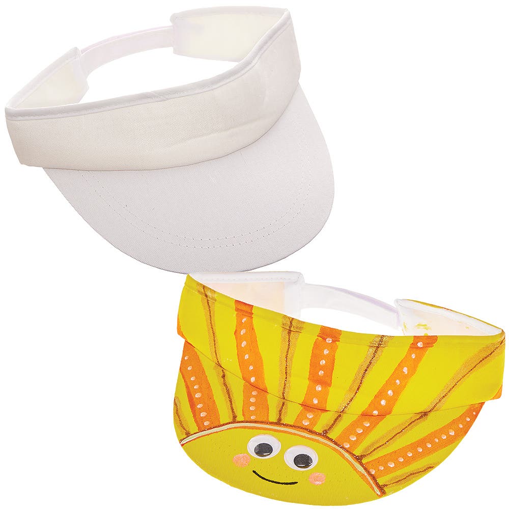 Baker Ross Fabric Sun Visors (Pack of 2) Fabric Painting