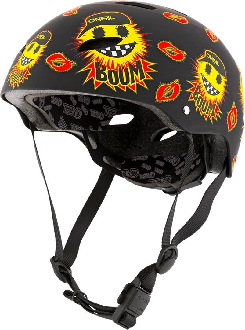 Oneal Dirt Lid Emoji Youth Bicycle Helmet, black-red-yellow, Size L, black-red-yellow, Size L