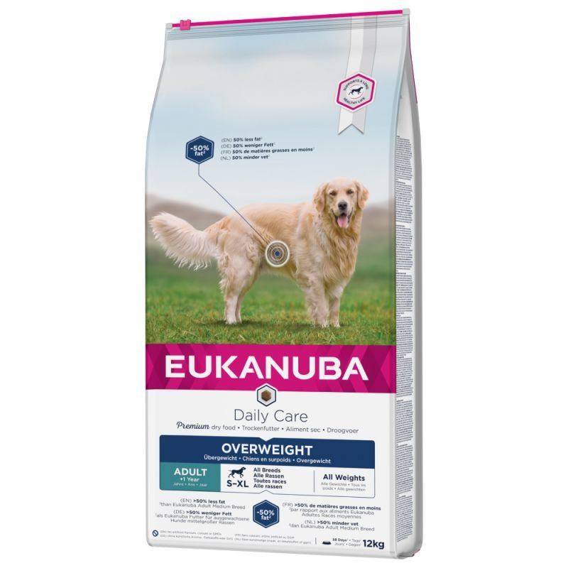 Eukanuba Daily Care & Weight Control Dry Dog Food - 15% Off!* - Daily Care Overweight Adult Dog (12kg)