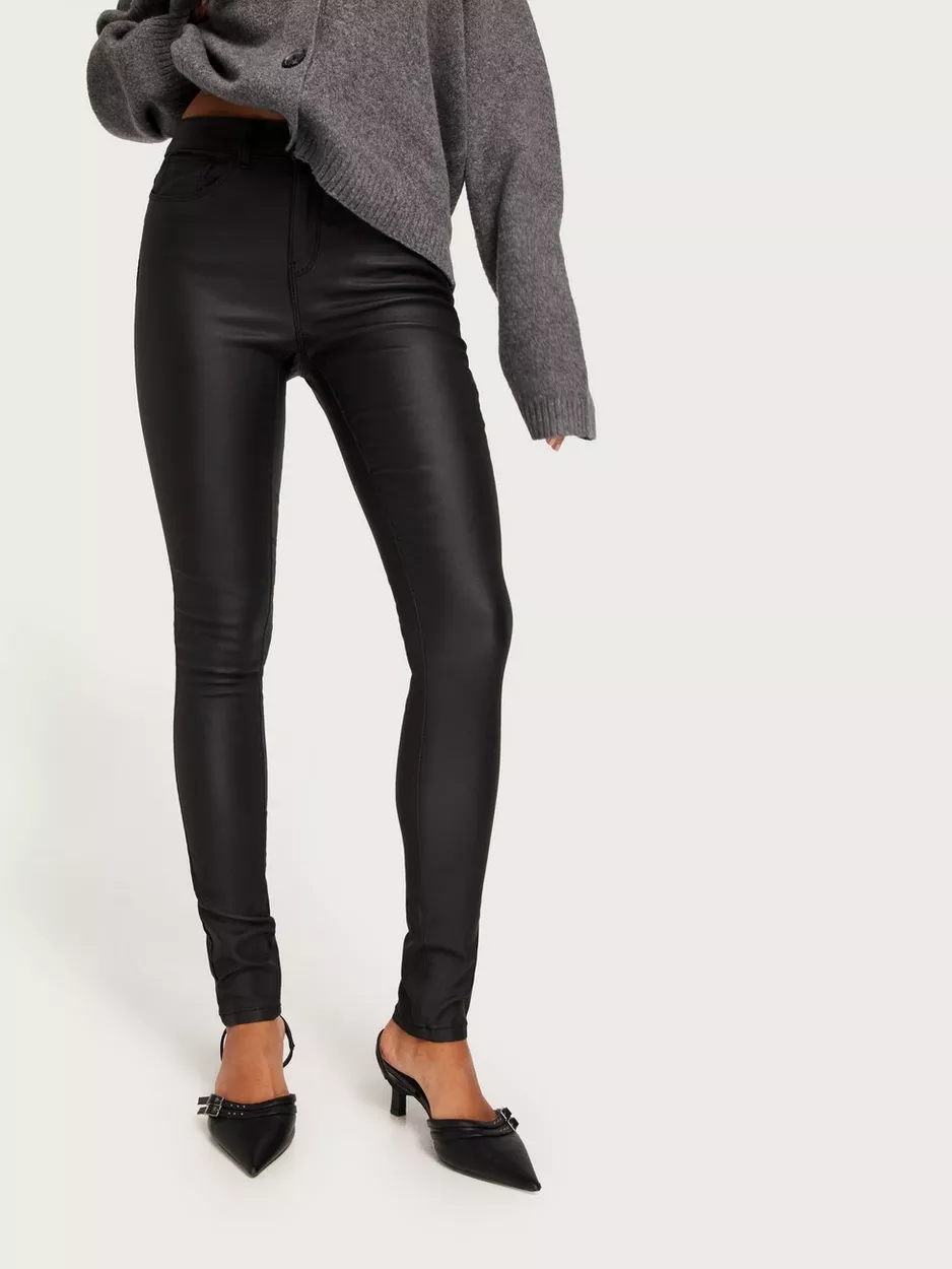 Only Faux Leather Trousers