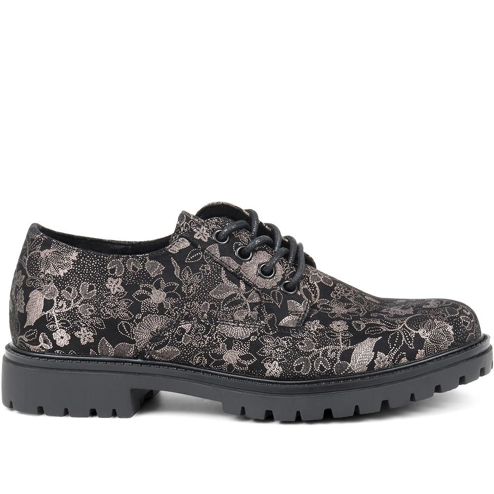 Pavers Women's Lightweight Lace-Up Shoes - WBINS36118 / 322 793 - Black 7