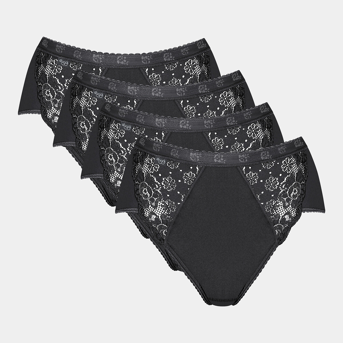 Sloggi Lingerie Sloggi Pack Of 4 Chic Midi Knickers In Cotton Mix