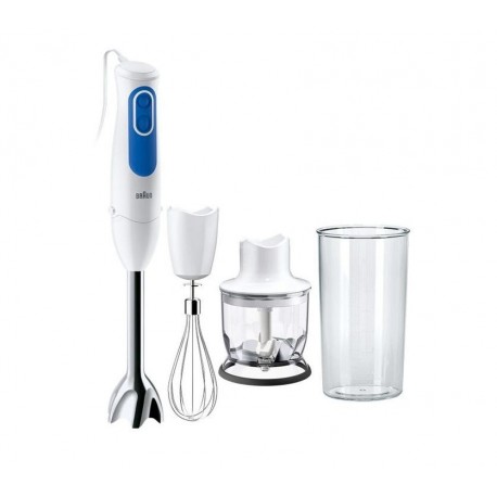 Braun MultiQuick MQ3025 Hand Blender with 4 Accessories - White