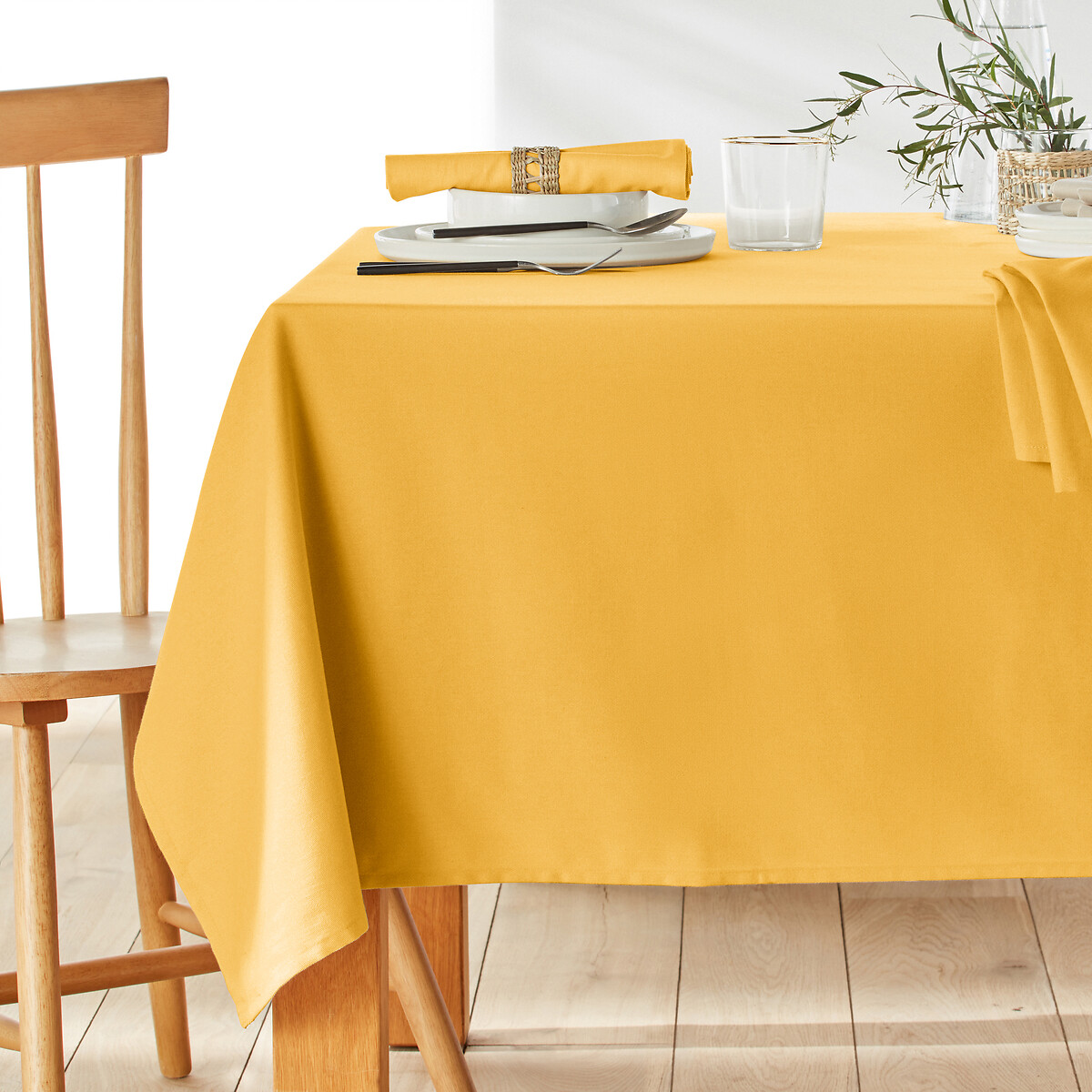 La Redoute Interieurs Scenario Stain-Resistant Cotton Tablecloth by La Redoute