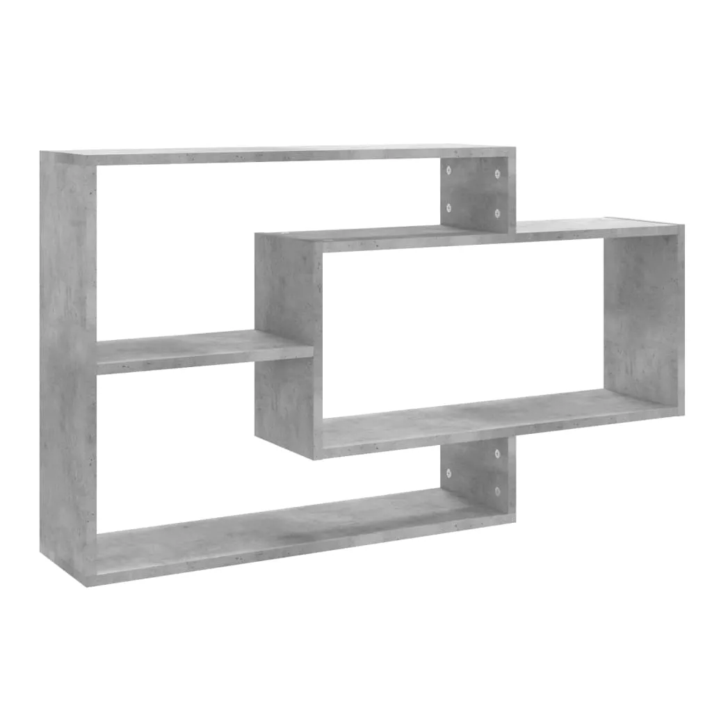 VidaXL Wall Shelves Concrete Grey 104x20x58,5 cm Chipboard