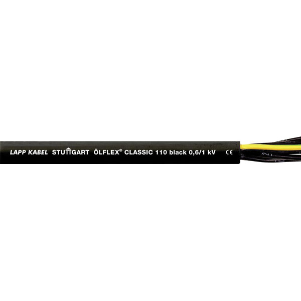 LAPPKABEL 1120233 CLASSIC 110 Black Control Data Cable 3 x 0.75mm
