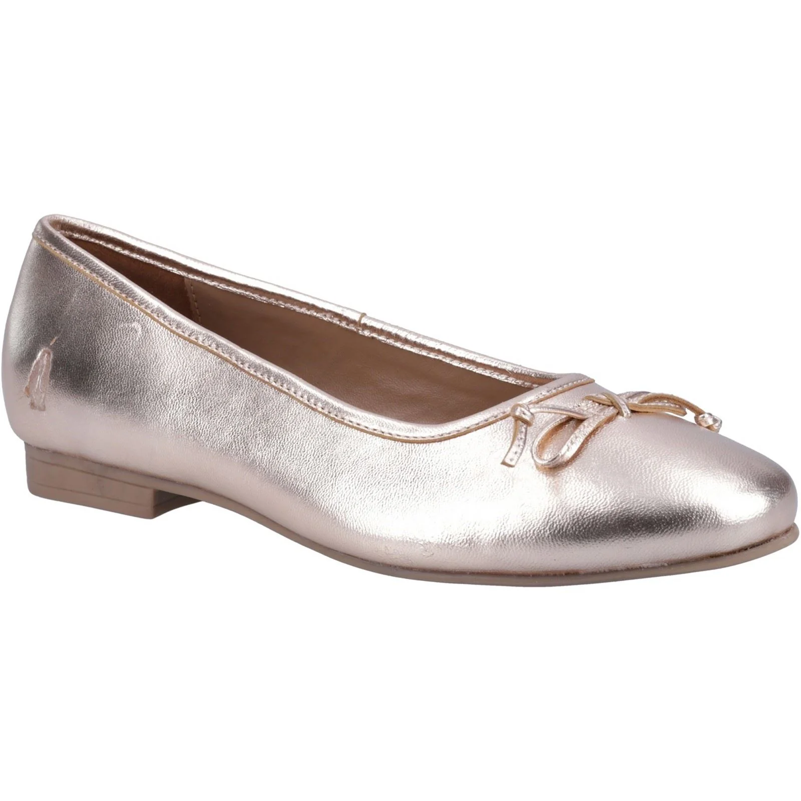Hush Puppies Naomi Womens Ballet Pumps Colour: Rose Gold, Size: 4