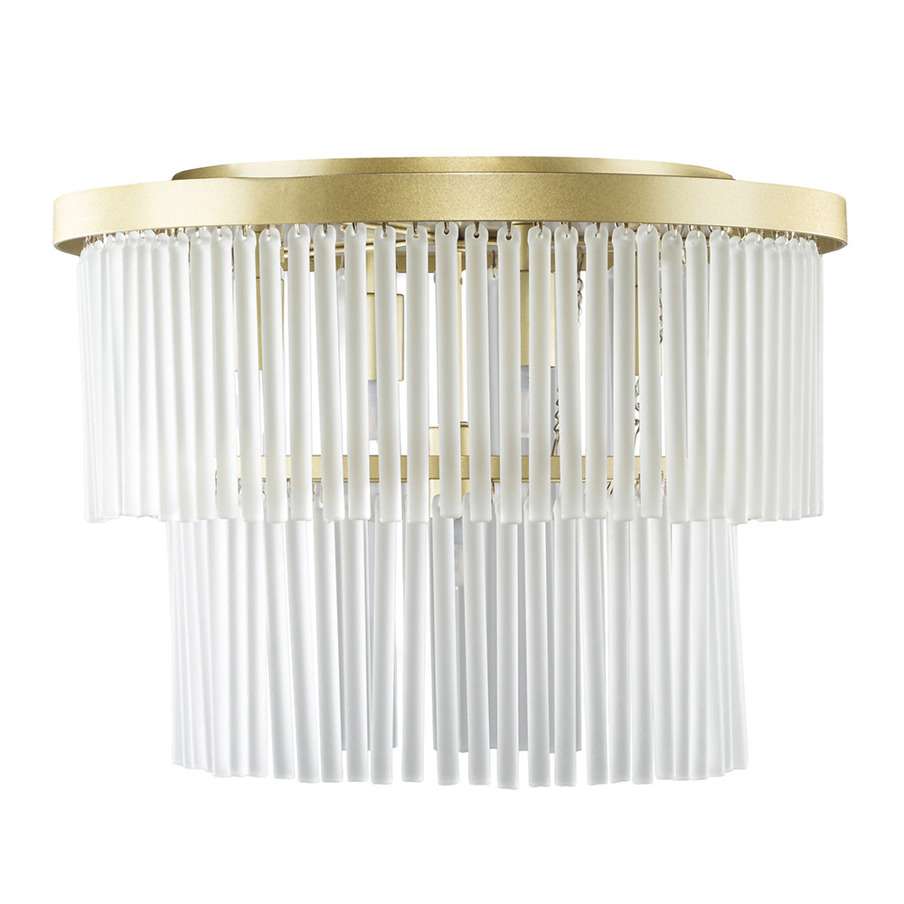BHS Lighting Aubrey Flush Ceiling Light|gold