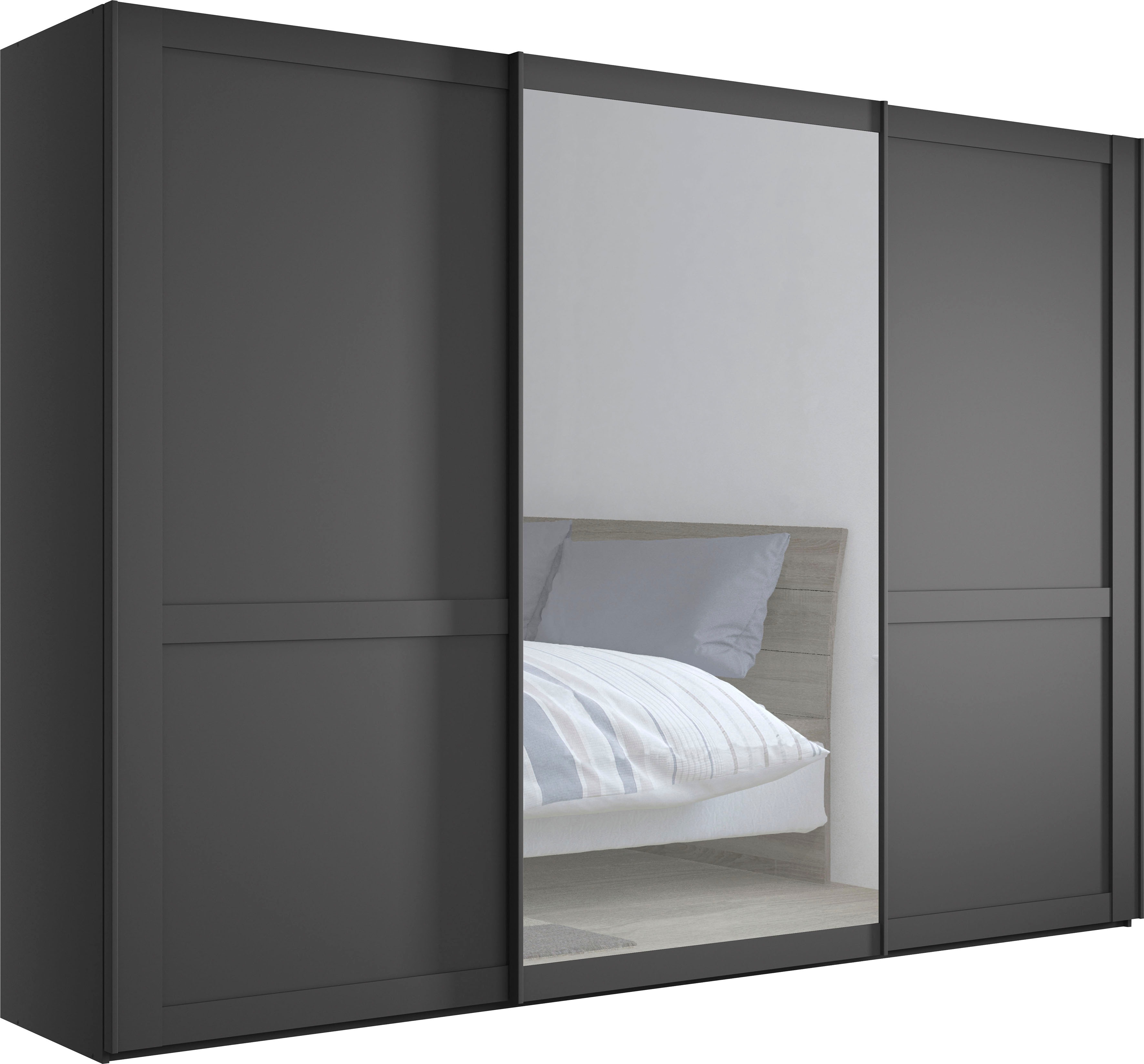 John Lewis & Partners Marlow 300cm Mirrored Sliding Door Wardrobe