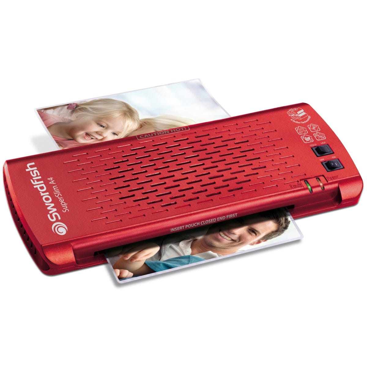 Swordfish Swordfish Superslim Laminator A4, Red | Home & Office Machines > Laminators & Laminating Sheets > Laminators