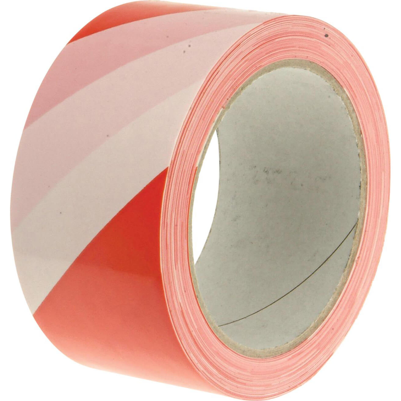 Faithfull Economy Self-adhesive Hazard Tape Red/White 50mm x 33m