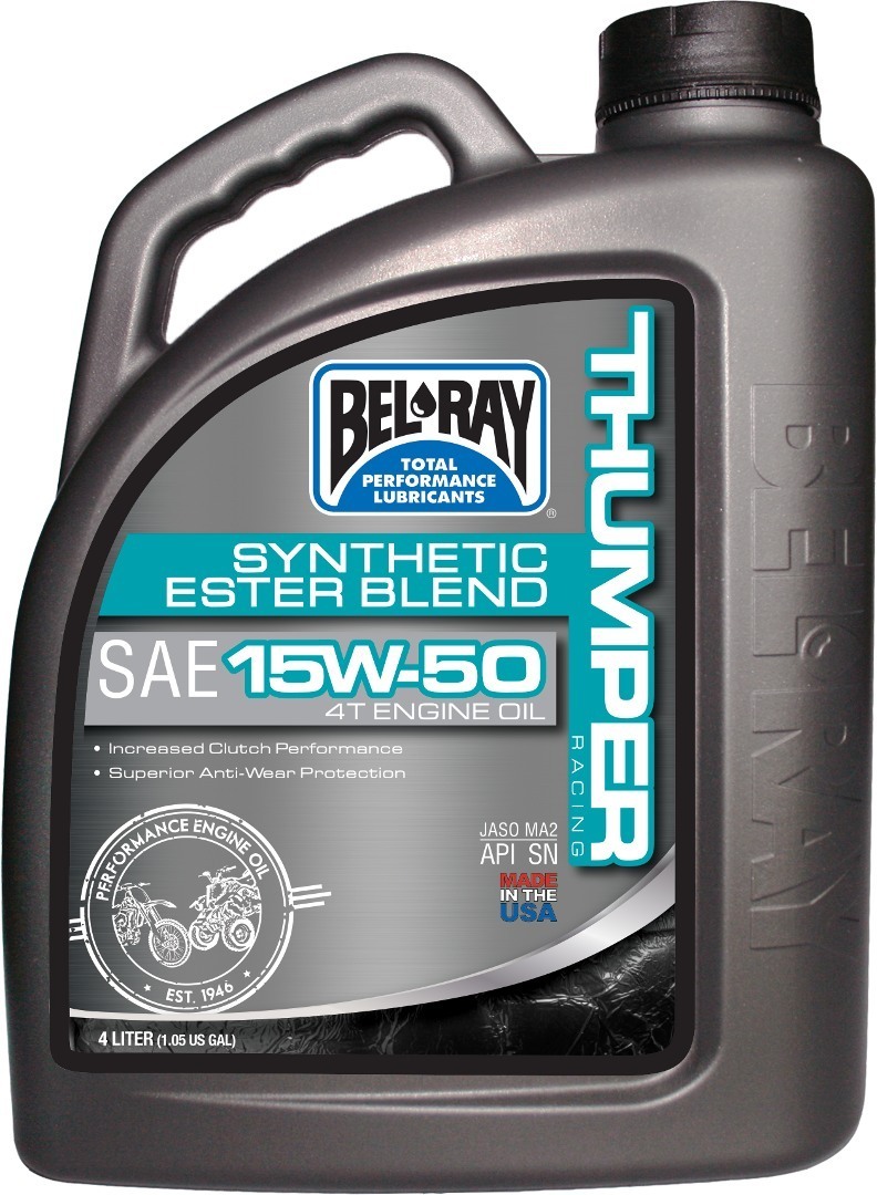 8253 Bel-Ray Thumper Racing 15W-50 Olio motore 4 litri