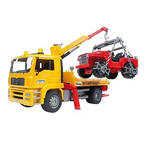 Bruder Tow Truck with Off-Road Vehicle MAN TGA 1:16 02750