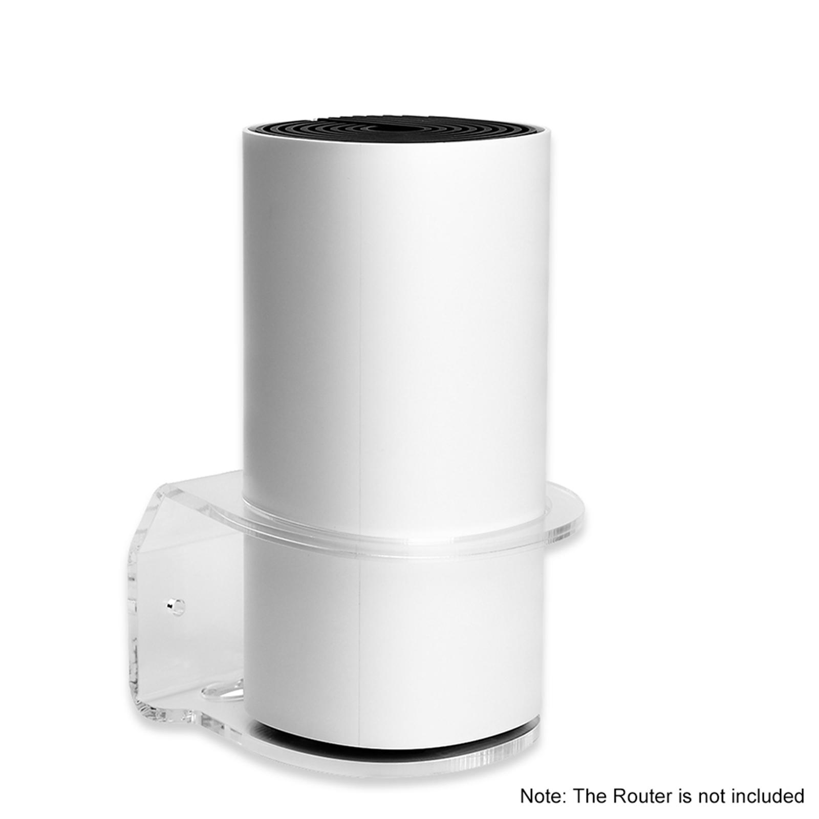 TOMTOP JMS Compatible with TPLink Deco M4 Mesh WiFi Wall Mount, Sturdy Mount Bracket Compatible with TPLink 1 transparent