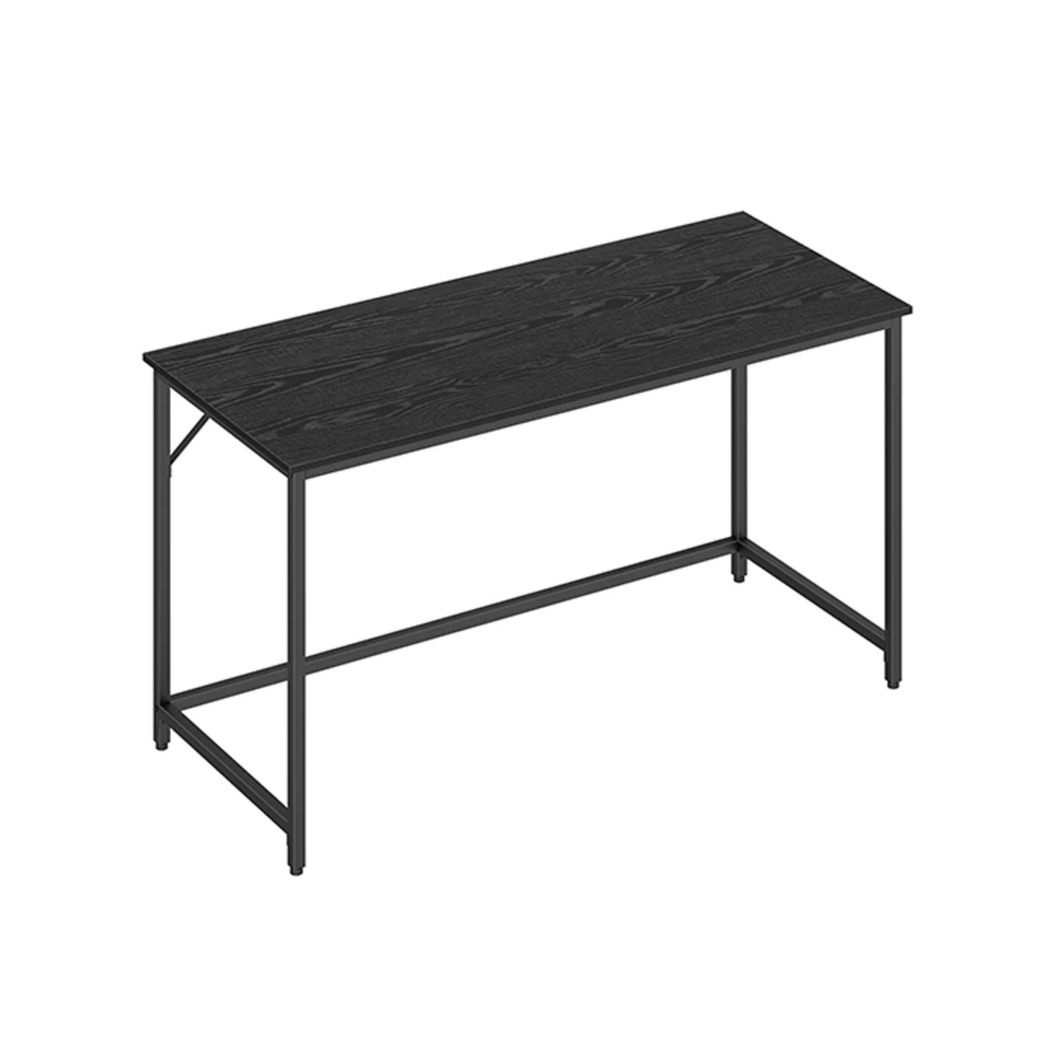 VASAGLE Computer Desk 100 x 50 x 75 cm, Ebony Black + Ink Black / 135 x 60 x 75 cm