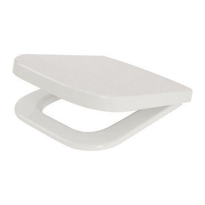Cooke & Lewis Santoro White Soft Close Toilet Seat