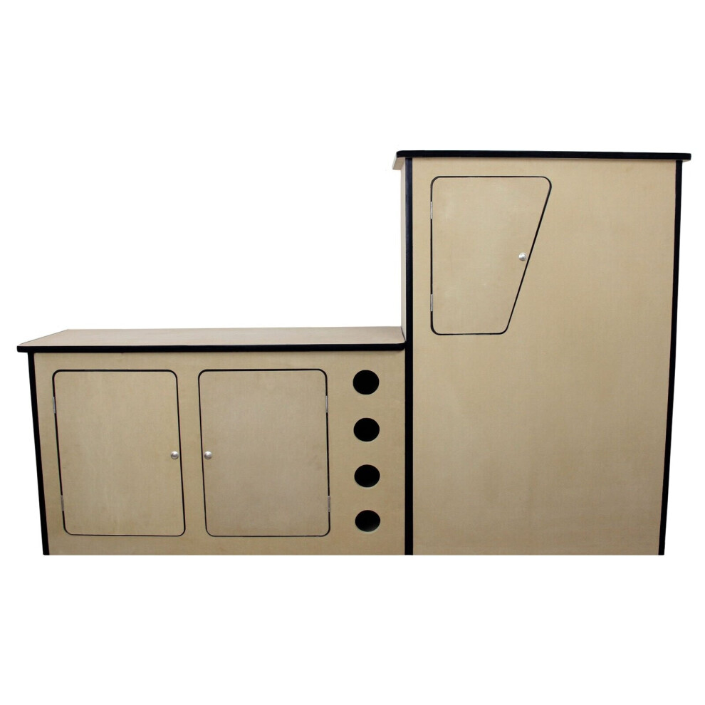 MonsterShop VW T4 Transporter Motorhome Camper Van MDF Kitchen Cupboard Unit Pod