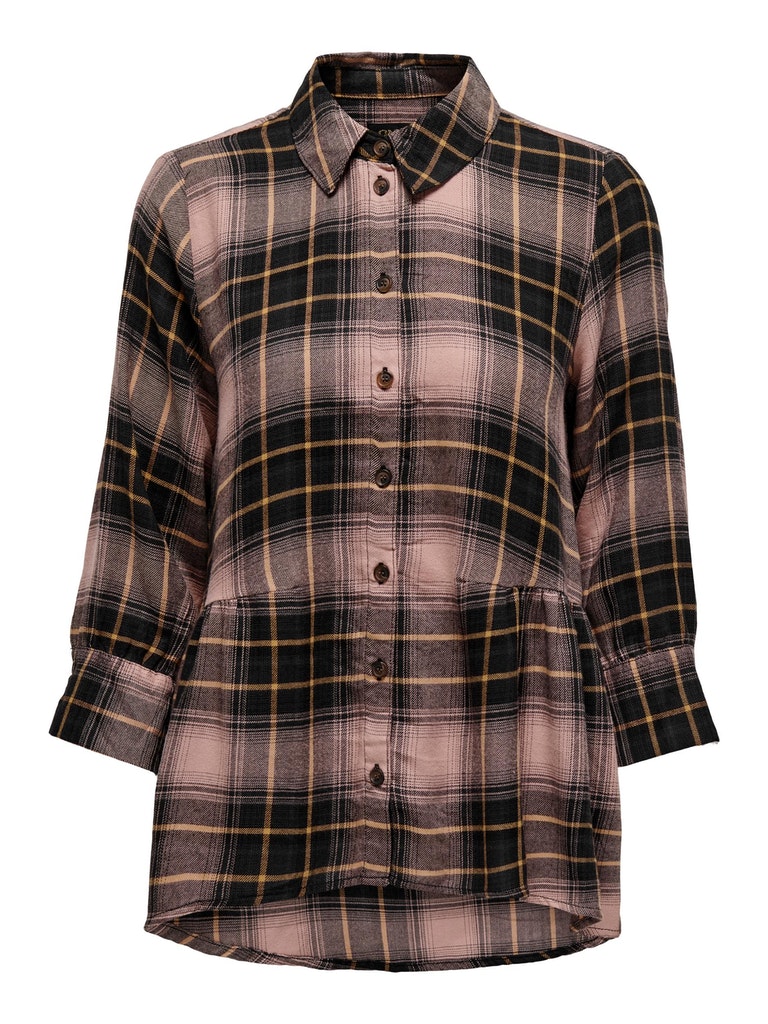 Only Checked Shirt Women Black