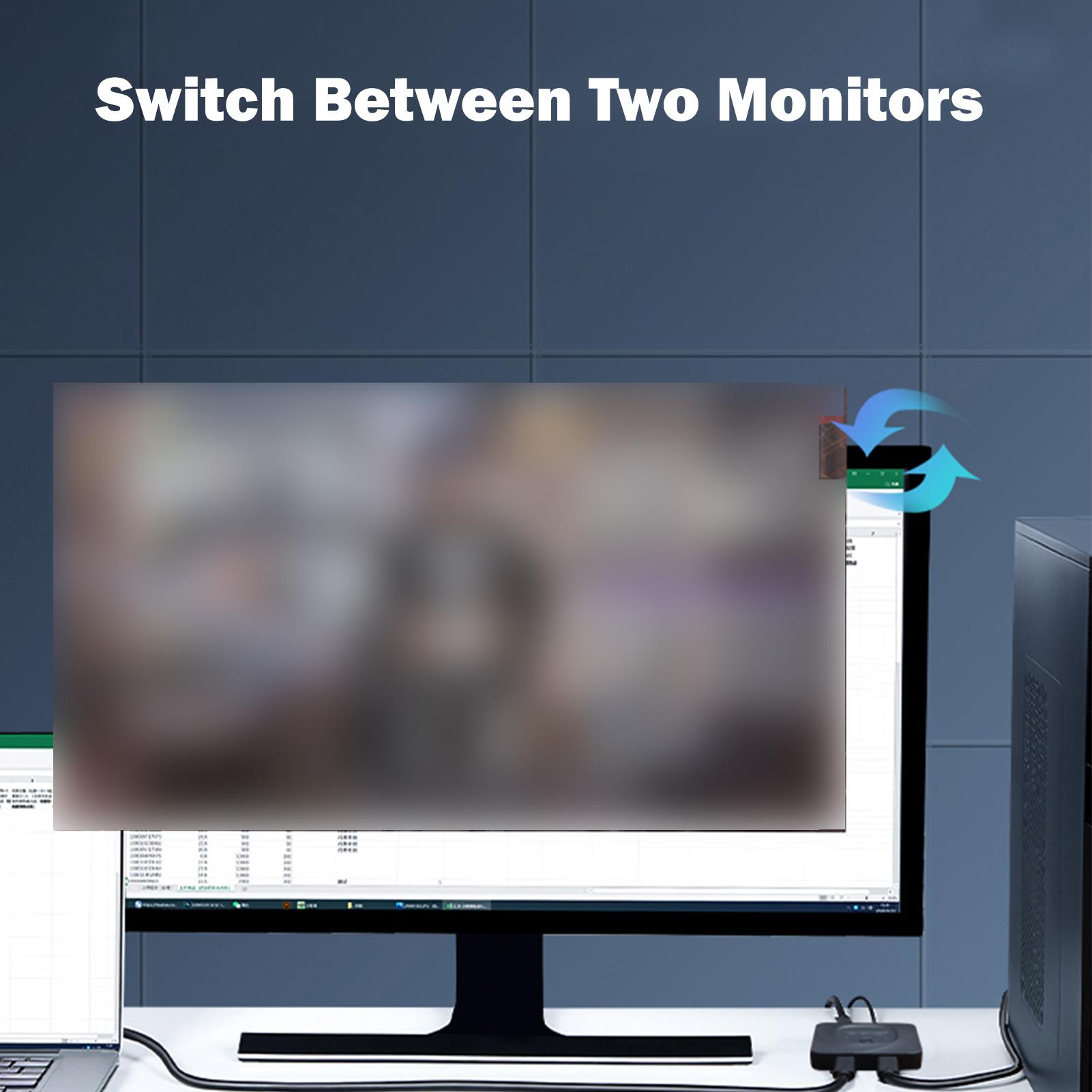 3d Printing Machine Usb-c Bidirectional Switcher Usb C Switcher 2 Computers Usb C Kvm Switch 8k@60hz Support Hdr 10gbps Black