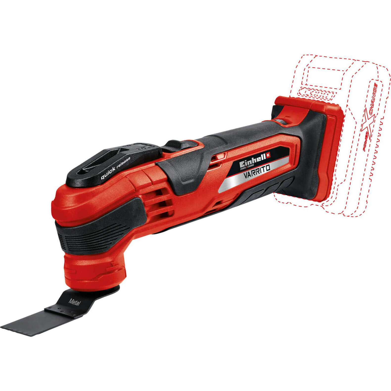 Einhell VARRITO 18v Cordless Oscillating Multi Tool 1 x 2.5ah Li-ion Charger No Case