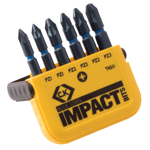 C.k. CK Impact Bit Set 6 Pieces, Pozidriv
