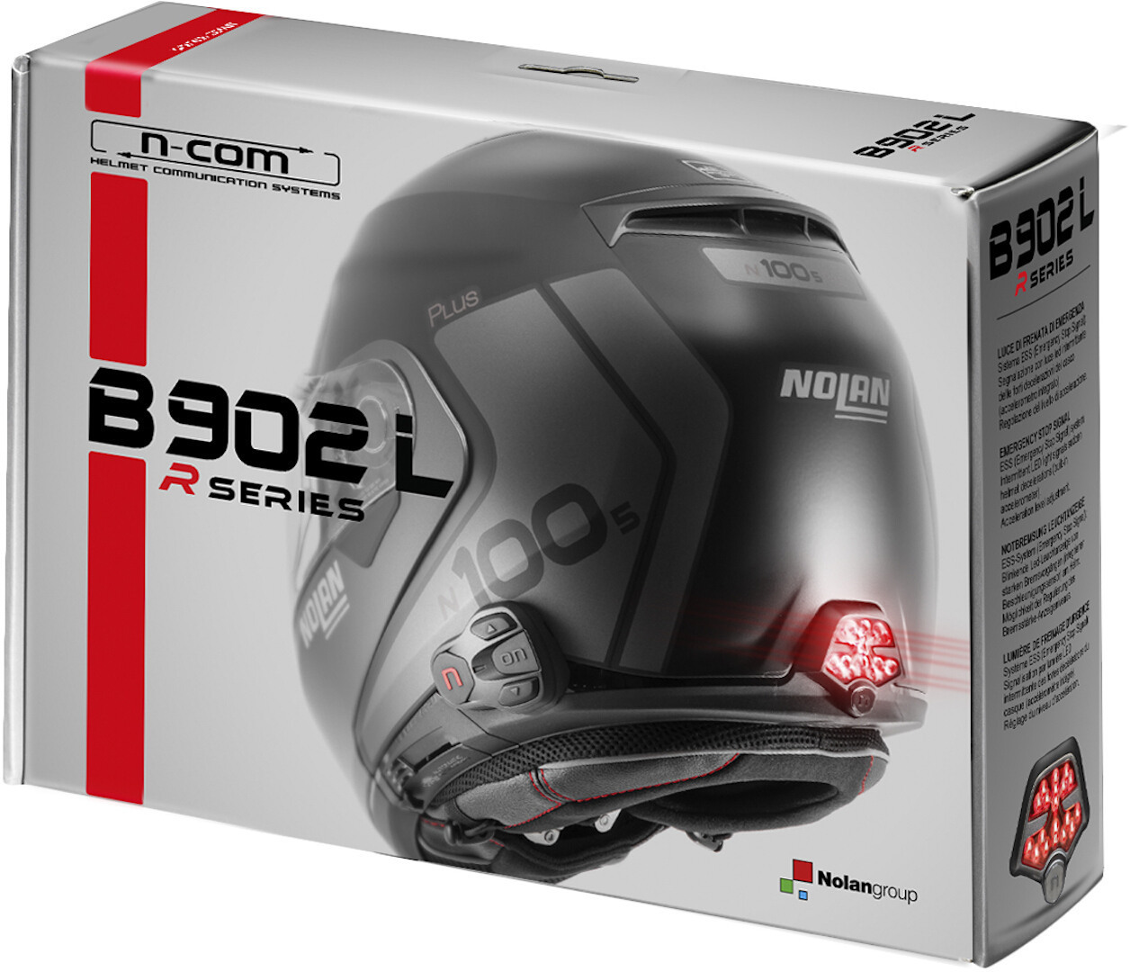 8253 Nolan N-Com B902 L Set singolo del sistema di comunicazione Bluetooth, nero