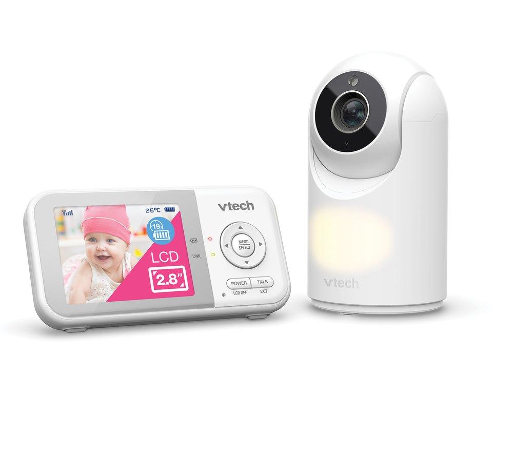 VTech Pan & Tilt VM3263 Video Baby Monitor - White