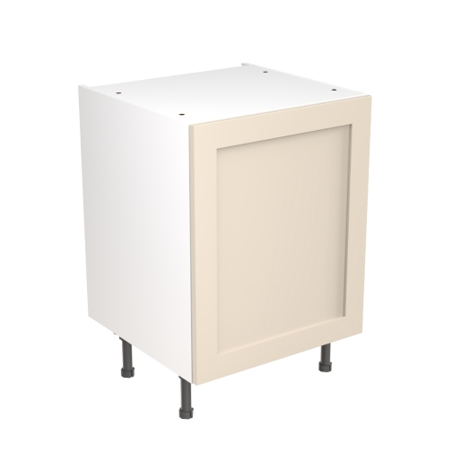 KitchenKIT Shaker 60cm Base Cabinet - Matt Cashmere