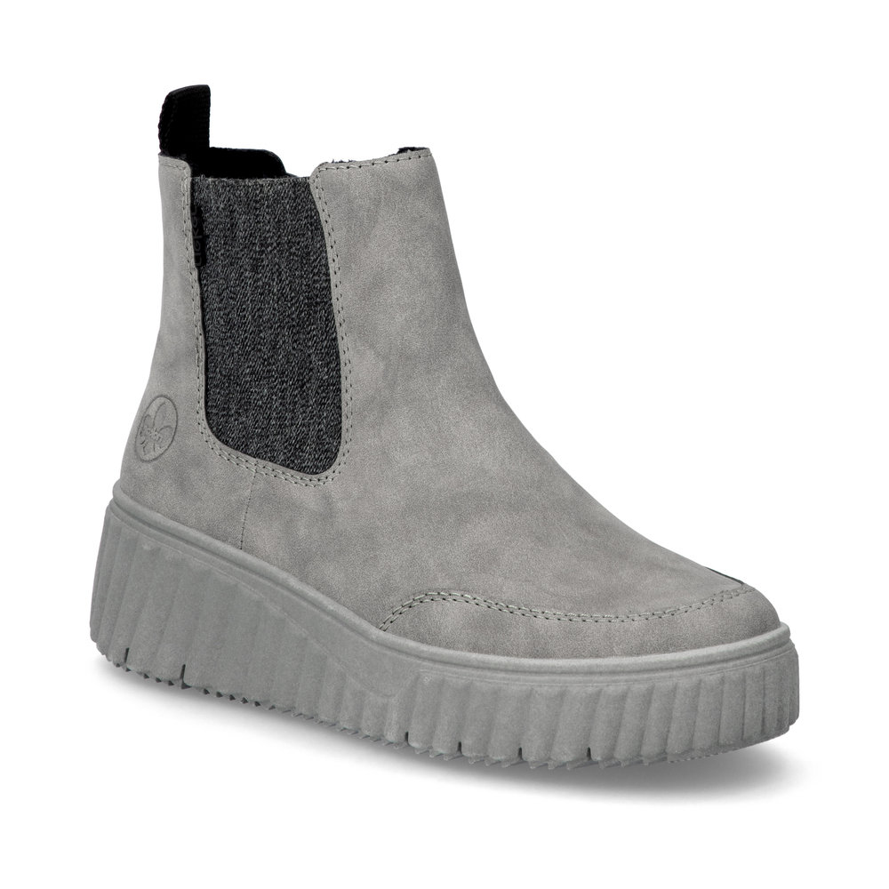  N2553-40 Grey Womens Chelsea Boots in a Plain Synthetic in Size 40