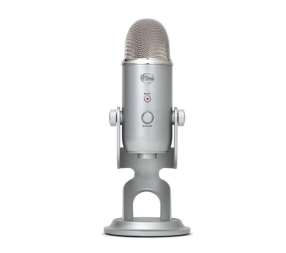 BLUE Yeti Professional USB Microphone - Silver, Silver/Grey