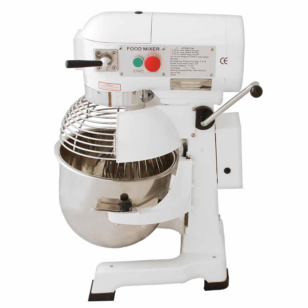 Kukoo Commercial Planetary Food Mixer / Spiral Mixer - 20L|white