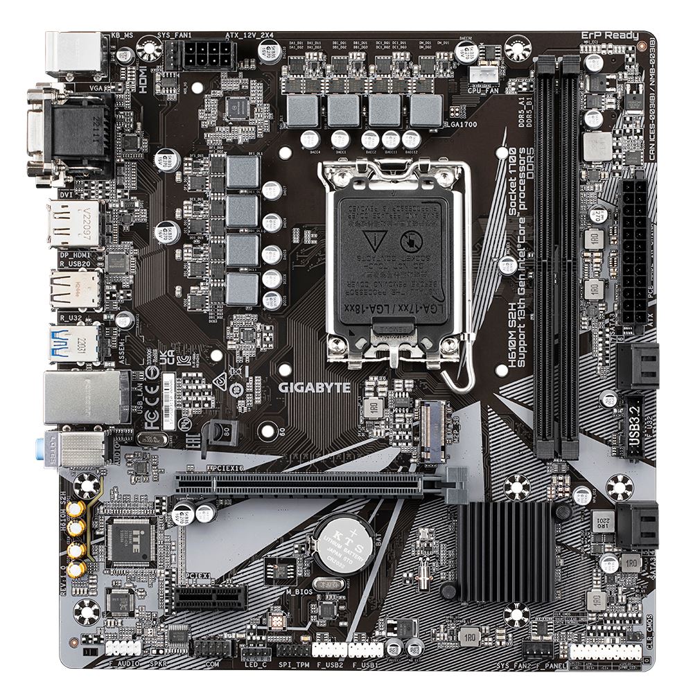 Gigabyte Technology Gigabyte H610m S2h Ddr5 Matx Motherboard